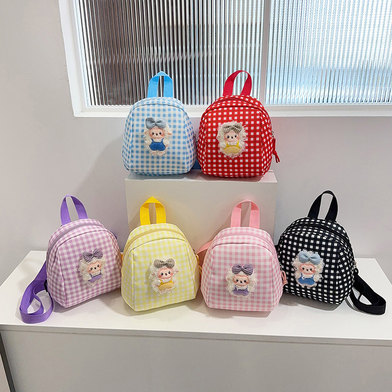 儿童新款迷你双肩包幼儿女童双肩小布包卡通潮萌可爱公主小孩背包