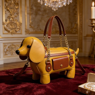 2025新款个性创意小狗包独特超好看动物包包手提斜挎包设计感小众
