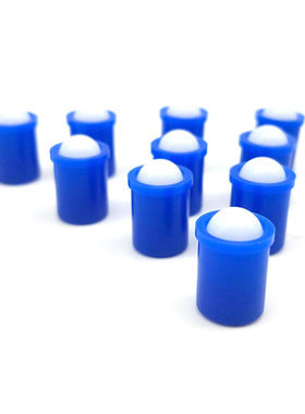 聚缩醛 蓝色 光身台阶型玻珠 NPP3/4/5/6/8/10/12 压入式球头柱塞