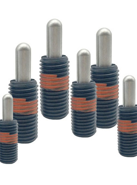 粗牙轻载短型弹簧柱塞分度定位柱PJLS10/12/16螺纹固定弹性伸缩销