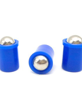 聚缩醛 蓝色 光身台阶型玻珠 NPS3/4/5/6/8/10/12 压入式球头柱塞