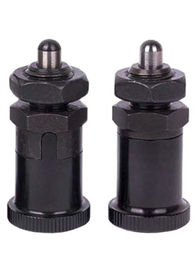 短螺纹自锁型细牙旋钮柱塞PXRAN/PXRKN12/16分度定位锁紧弹簧柱销