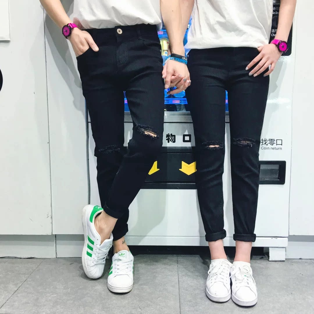 Jeans pour adolescent pieds Slim pour été - Ref 1467139 Image 1