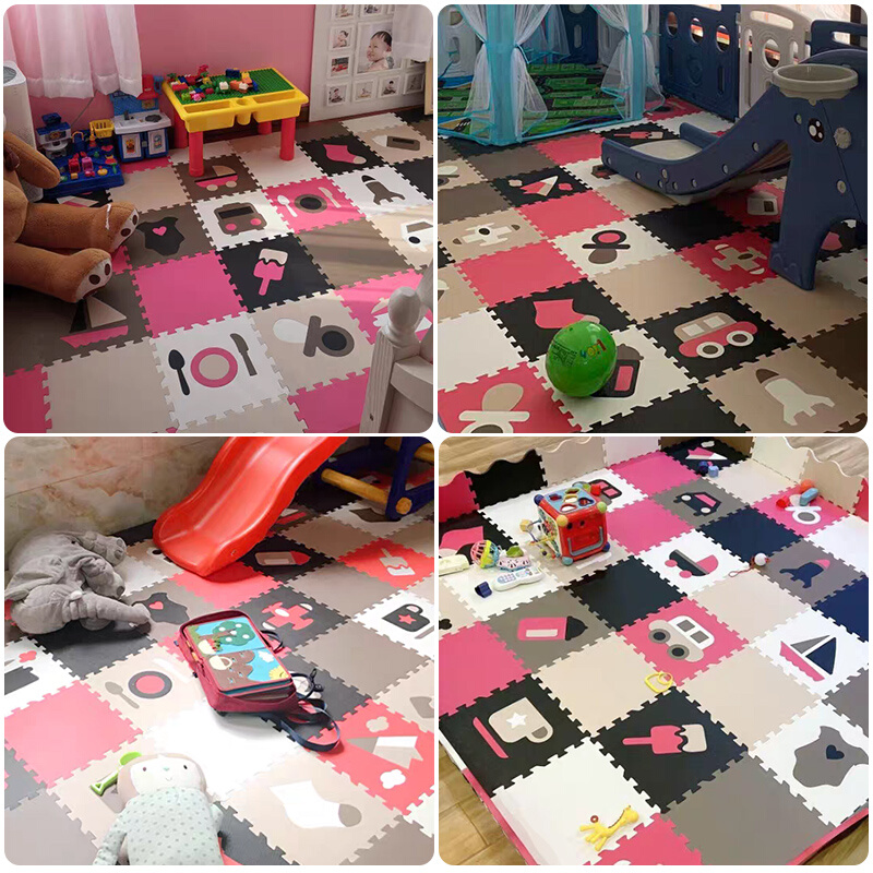 宝宝爬行垫婴儿爬爬垫围栏加厚拼接地垫儿童泡沫垫子无毒无味