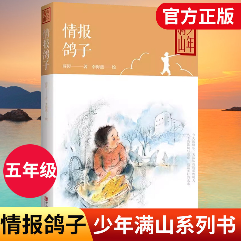薛涛的书 情报鸽子 少年满山 儿童读物 中国儿童文学小学生课外阅读书籍儿童故事书小学生 五年级课外书籍课外书 DY