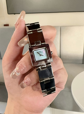 IBSO小方块韩系小众女表小香风简约气质百搭小表盘钢带新款高级感