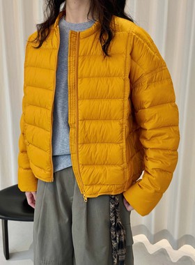 肆·休闲纯色排骨90白鸭绒羽绒服短款保暖外套女