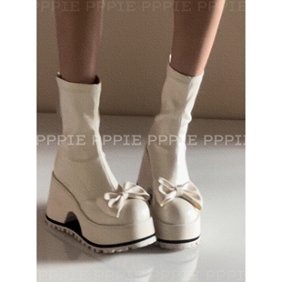 PPPIE 蝴蝶效应 8.5cm 弹力厚底靴