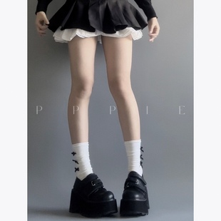 PPPIE 致命黑巧9cm小坡度小众厚底鞋