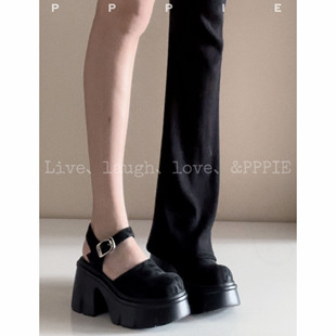 厚底包头凉鞋 7cm不露脚趾最爱 豹豹菜菜 PPPIE