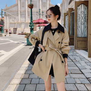 大货 2022春季新款撞色风衣外套 货号708 P125K178,女装风衣,时倾STUDIO