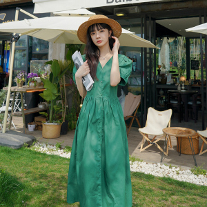 现货2022夏季新款 清新脱俗法式连衣裙 货号1711 P85K138图片