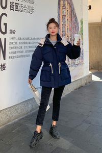 现货2022冬季新款撞色中长款衣服 货号603P145K198图片