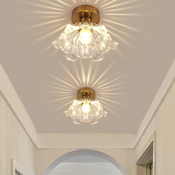 走廊灯过道灯吸顶灯入户灯水晶灯玄关灯中古风2026新款LED阳台灯