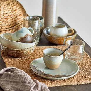 丹麦 Bloomingville 北欧ins风陶瓷大盘子马克杯茶杯碗蛋杯黄油盒