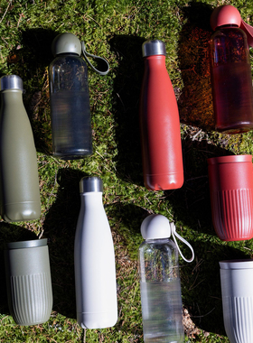 瑞典代购 Sagaform北欧极简风格防漏户外运动不锈钢水瓶杯子500ml