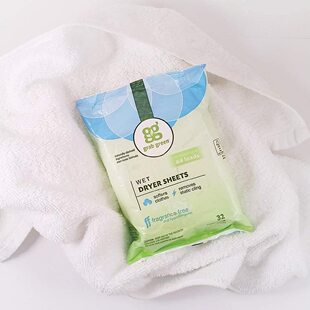 现货 美国Grab Green 烘干机香衣纸片衣服去异味柔顺剂去静电去皱