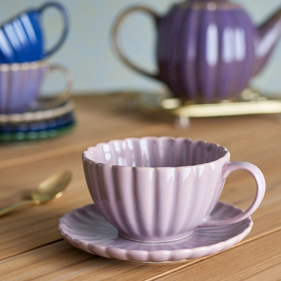 丹麦 Bloomingville 玫瑰色Latina陶瓷盘子甜品碟子大碗西餐餐具