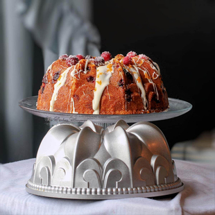 美国代购 Nordic Ware 鸢尾百合 Fleur De Lis中空磅蛋糕烘焙模具