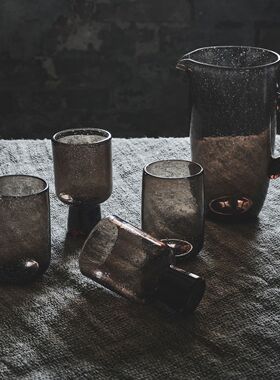 瑞典代购 Olsson&Jensen 小气泡Bari高脚玻璃杯酒杯喝水饮料杯子