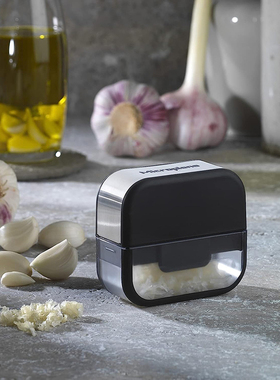 美国 Microplane 压蒜器手动蒜蓉捣蒜器蒜泥器小型迷你不锈钢蒜末