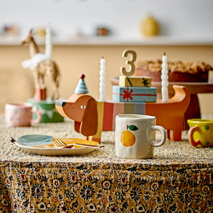 丹麦代购 Bloomingville腊肠狗生日装饰木质礼物摆件生日烛台儿童