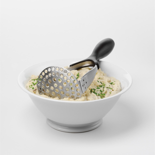 美国Prepara 手动压土豆泥神器薯类捣泥器不锈钢压泥器可翻转收纳