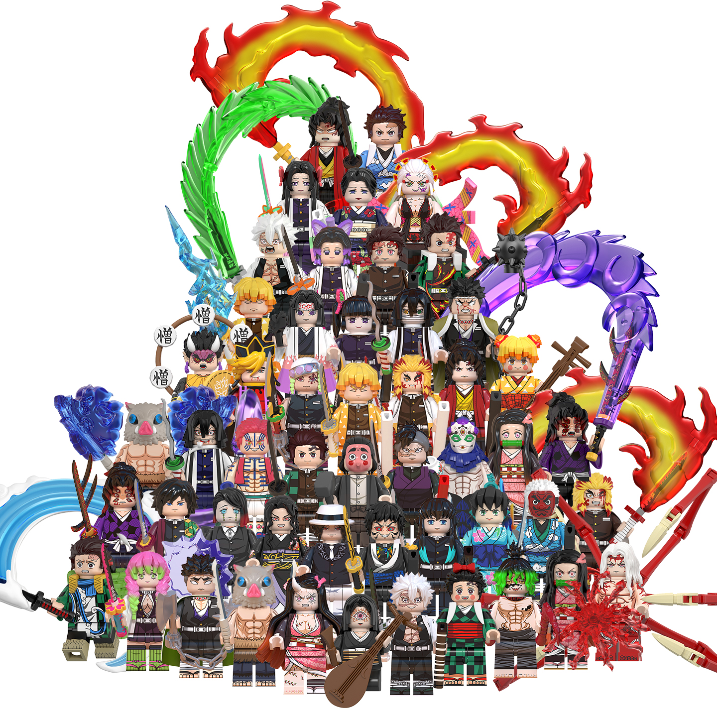 leguo鬼灭之刃系列弥豆子小人仔