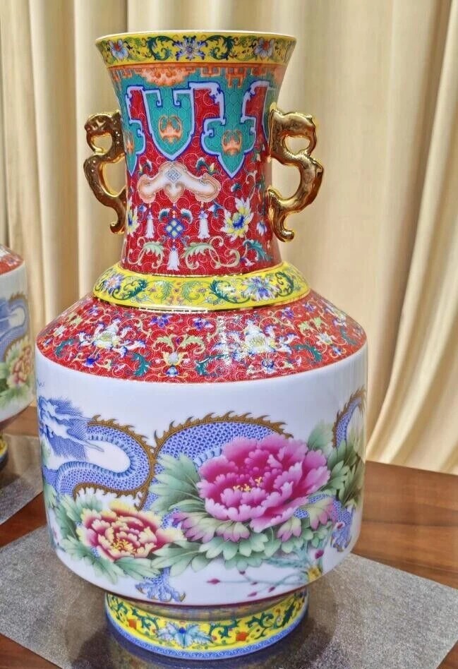 张松茂徐亚凤瓷器龙腾盛世中华瓷王尊官/方正品vip特惠价咨询客服