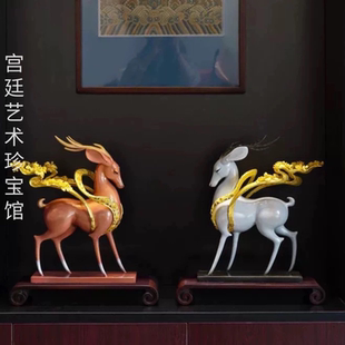 朱炳仁程淑美大师 九运中国鹿官方正品会员特价收藏礼物摆件艺术