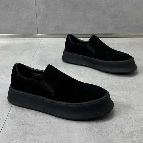 欧洲站新款透气懒人乐福鞋