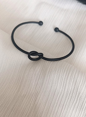冷淡风合金开口可调节女手镯