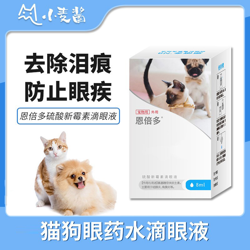 恩倍多猫咪眼药水猫用滴眼液宠物水狗消炎猫眼药流泪狗滴液