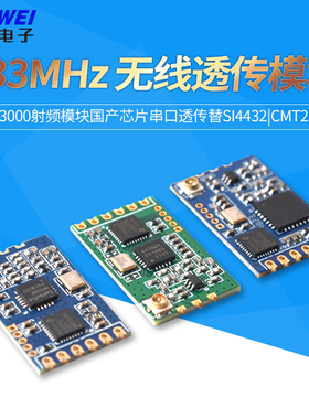 433MHz无线模块HW3000射频模块国产芯片串口透传替SI4432|CMT2300