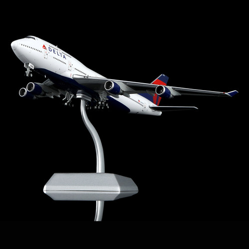 达美航空B747-400合金飞机模型