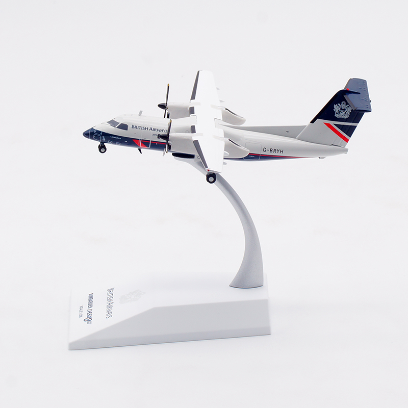 JC Wings 1:200 英国航空 德哈维兰冲8Q100 G-BRYH 合金 飞机模型