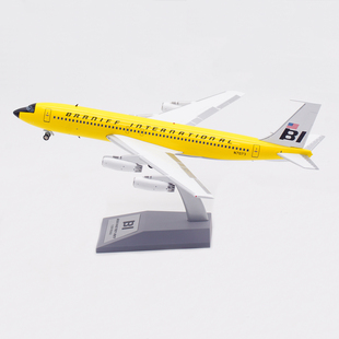 Inflight 1:200 布兰尼夫 波音B707-200 N7073 合金飞机模型 黄色
