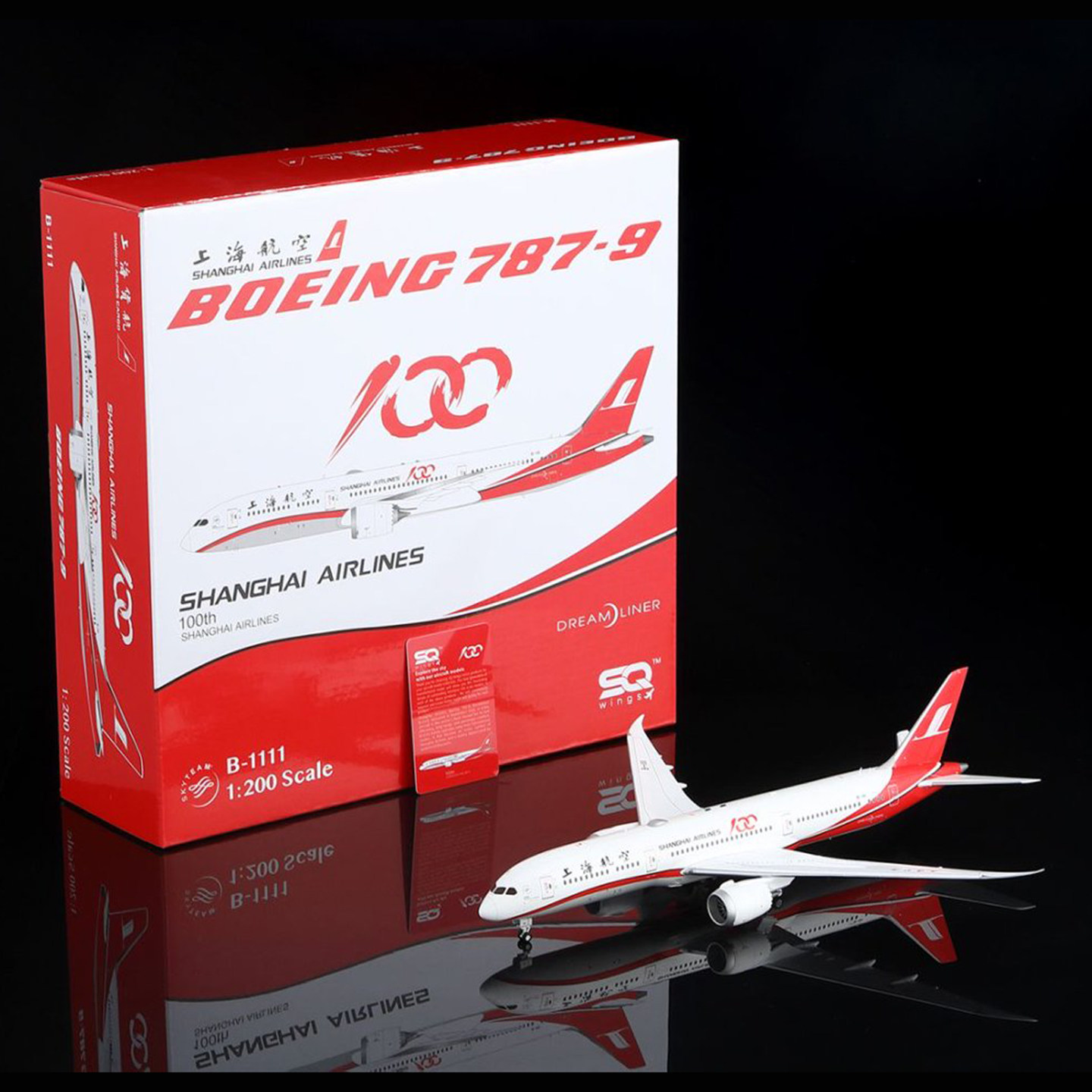 SQWings1200B787-9合金航模