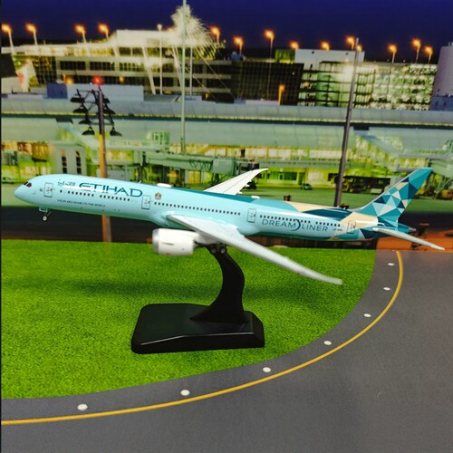 阿提哈德B787-10合金飞机模型