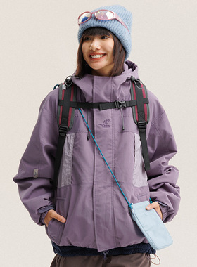 户外超轻登山服冲锋衣女外套2025新款防风防泼水徒步爬山男外套