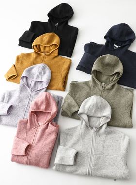 连帽户外保暖内胆抓绒衣外套2025新款针织轻量化打底防风运动夹克