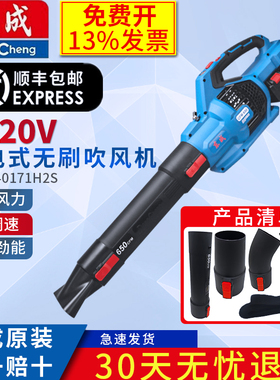 东成锂电吹风机40VDCQF40171吹雪机工业除尘器电动鼓风机洗车吹水
