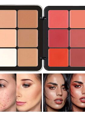 12-color iron box concealer blush cream matte highlight cont