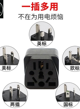 2023 New 3 pin chinese power plug adapter travel converter 1
