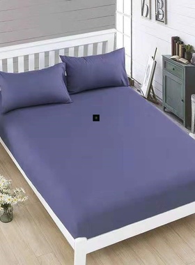 Single bed white fitted sheet plain Bedding Cover Set床笠