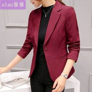 casual blazers girls women jacket糖果色西装 suit short small