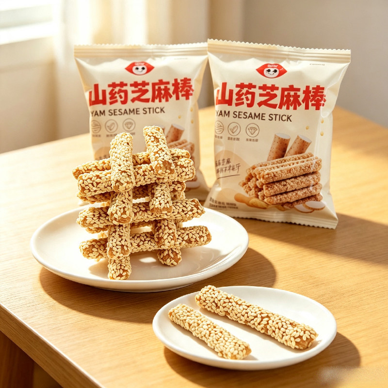 老式山药芝麻条空心芝麻棒网红小吃办公室解馋糕点独立小包零食