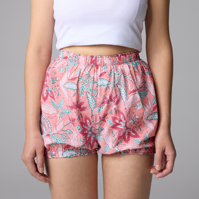 南白印度手工拓染薄款瑜伽灯笼裤