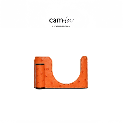 camin徕卡Q3相机皮套KK鸵鸟皮