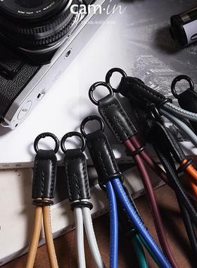 cam-in意大利真皮swift牛皮相机手腕带适用富士x100vi理光GR4挂绳